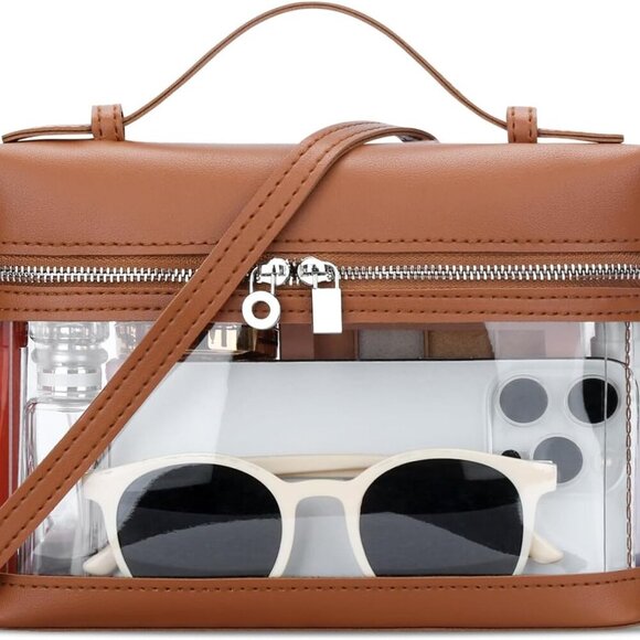 Stylish See-Through Purse for Women – Clear Crossbody Bag for Concerts & Sports - Picture 1 of 7